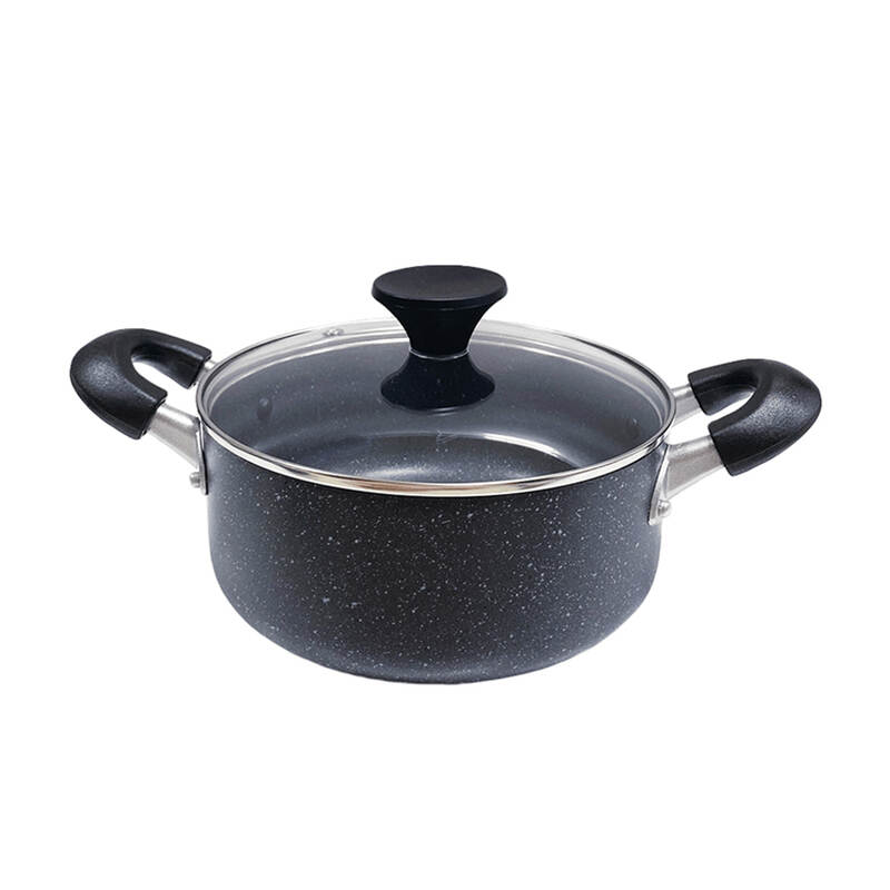 Nồi Beet Marble Bằng Nhôm 2 Tay Cầm 24Cm (Sử Dụng Bếp Từ) - 3 Màu (Xám, Vân Đá, Đỏ Rượu) - Locknlock - LED4242 image number null